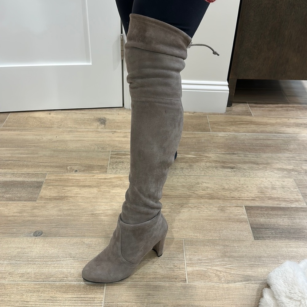 Grey Stuart weitzman highland tool suede boots